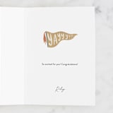 "I Saw the Sign" - Single Greeting Cards in Sage by Julie Murray - Customizable Interior Example