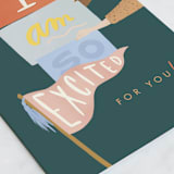 "I Saw the Sign" - Single Greeting Cards in Sage by Julie Murray - Close-Up