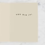 "congrats wave" - Single Greeting Cards in Cream by Amy Kross - Interior