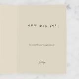 "congrats wave" - Single Greeting Cards in Cream by Amy Kross - Customizable Interior Example