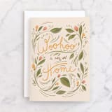 "Decorative garden" - Single Greeting Cards in Carnation by Lucrecia Caporale - Front