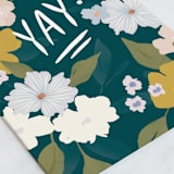 "yay for you" - Single Greeting Cards in Evergreen by Julie Murray - Close-Up