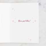 "Slay Gurrrl" - Single Greeting Cards in Baby Pink by Corinne Malesic - Interior
