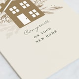 "Gilded Home" - Single Greeting Cards in Eggnog by Oma N. Ramkhelawan - Close-Up