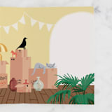 "Happy Home" - Single Greeting Cards in Mint by Leia Matt - Interior