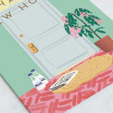 "Happy Home" - Single Greeting Cards in Mint by Leia Matt - Close-Up