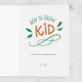 "Delightful Growth" - Single Greeting Cards in Carnation by Dawn Pope - Customizable Interior Example