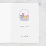 "Easter Peeps" - Single Greeting Cards in Poppy by Hooray Creative - Customizable Interior Example