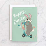 "Hoppy Easter" - Single Greeting Cards in Mint by Charter Oaks Creative - Front