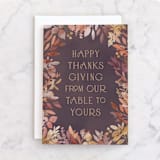 "Autumn Foliage" - Single Greeting Cards in Orchid by Hooray Creative - Front