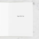 "Courtesy Laugh" - Single Greeting Cards in Navy by Jaclyn Rae - Interior