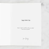 "Courtesy Laugh" - Single Greeting Cards in Navy by Jaclyn Rae - Customizable Interior Example