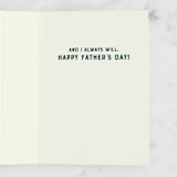 "I've Always Looked Up to You" - Single Greeting Cards in Sienna by Rachael Pietsch - Interior