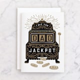 "Jackpot Father's Day" - Single Greeting Cards in Ink by Paper Sun Studio - Front