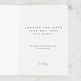 "The Best Dad Ever" - Single Greeting Cards in Navy by Nicoletta Savod - Customizable Interior Example