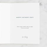 "Flannel Hero" - Single Greeting Cards in Blue Plaid by Zani van Zyl - Customizable Interior Example