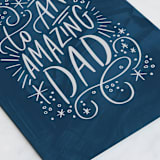 "To an Amazing Dad" - Single Greeting Cards in Navy by Alethea and Ruth - Close-Up