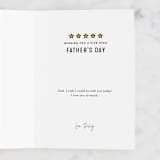 "Five Star" - Single Greeting Cards in Stone by Michelle Taylor - Customizable Interior Example