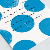 "Dad Joke" - Single Greeting Cards in Pool by Kristie Kern - Close-Up