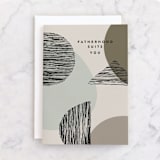 "Modern Whimsy" - Single Greeting Cards in Stone by Creo Study - Front