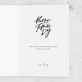 "best daddy ever" - Single Greeting Cards in Ink by Anastasia Makarova - Customizable Interior Example