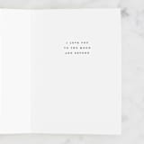 "Moon & Beyond" - Single Greeting Cards in Ink by Melissa Agular - Interior