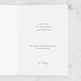"Moon & Beyond" - Single Greeting Cards in Ink by Melissa Agular - Customizable Interior Example