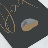 "Moon & Beyond" - Single Greeting Cards in Ink by Melissa Agular - Close-Up