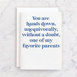 "Playing favourites" - Single Greeting Cards in Navy by Hudson meet Rose - Front