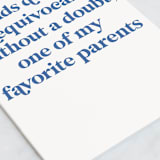"Playing favourites" - Single Greeting Cards in Navy by Hudson meet Rose - Close-Up