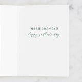 "Dino Dad" - Single Greeting Cards in Greenery by Tennie and Co. - Interior