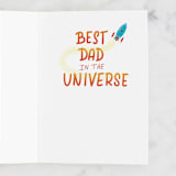 "Out of this World" - Single Greeting Cards in Space by Urban Daisies - Interior
