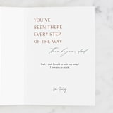 "Peaks and Valleys" - Single Greeting Cards in Spruce by Erin German - Customizable Interior Example