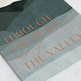 "Peaks and Valleys" - Single Greeting Cards in Spruce by Erin German - Close-Up