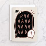 "DAAAAAAAAD" - Single Greeting Cards in Beige by Cindy Chu - Front