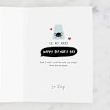 "DAAAAAAAAD" - Single Greeting Cards in Beige by Cindy Chu - Customizable Interior Example