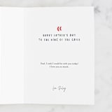 "Smoking Hot" - Single Greeting Cards in Cream by Juliana Zimmermann - Customizable Interior Example