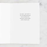 "Happy Birthday to my Guy" - Single Greeting Cards in Navy by Alexandra Bader - Interior