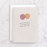 "Darlin'" - Single Greeting Cards in Rose by Chelsea Petaja - Front