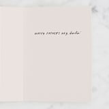 "Darlin'" - Single Greeting Cards in Rose by Chelsea Petaja - Interior