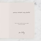 "Darlin'" - Single Greeting Cards in Rose by Chelsea Petaja - Customizable Interior Example