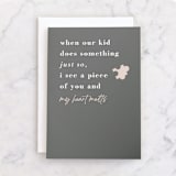 "Piece of You" - Single Greeting Cards in Cement by Corie Page - Front