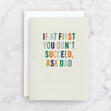 "ask dad" - Single Greeting Cards in Confetti by Ellen Schlegelmilch - Front