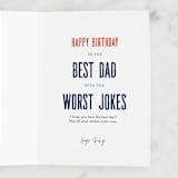 "The Dad" - Single Greeting Cards in Sky by Pixel and Hank - Customizable Interior Example