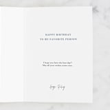 "Uncancelled Plans" - Single Greeting Cards in Parchment by Laura Condouris - Customizable Interior Example
