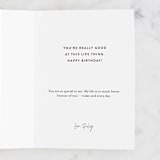 "Red Dune" - Single Greeting Cards in Earthy by Benno and Noosa - Customizable Interior Example