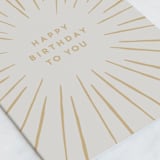 "Birthday Burst" - Single Greeting Cards in Grey by AK Graphics - Close-Up