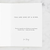 "Best Dad" - Single Greeting Cards in Navy by Stacey Meacham - Customizable Interior Example