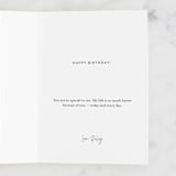 "Hey Handsome" - Single Greeting Cards in Gold by Magdalena Earnest - Customizable Interior Example