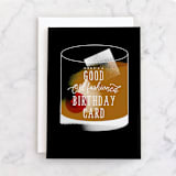 "Old Fashioned Birthday Card" - Single Greeting Cards in Sepia by Baumbirdy - Front